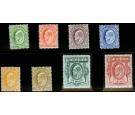 SG43-50. 1904 Set of 8. Beautiful fresh mint...