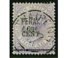 SG45. 1891 1c on 6c Lilac. Superb fine well centred...