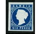 SG7. 1874 6d Deep blue. Superb fresh mint...