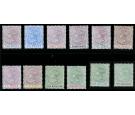 SG30-41. 1887 Set of 12. Superb fresh mint...