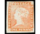 SG12. 1854 1d Red. Intermediate Impression. A magnificent unused