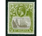 SG112. 1922 10/- Grey and olive-green. Superb fresh mint...