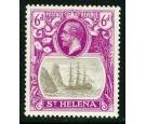 SG104b. 1922 6d Grey and bright purple. 'Torn Flag'. Superb fres