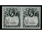 SG97b. 1923 1/2d Grey and black. 'Torn Flag'. Superb fresh mint