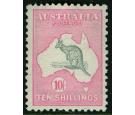 SG14. 1913 10/- Grey and pink. Superb fresh mint...