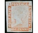 SG18. 1857 1d Red/bluish. 'Worn Impression'. A fantastic fresh..