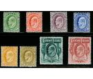 SG43-50. 1904 Set of 8. Delightful fresh mint...