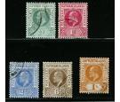 SG8-12. 1905 Set of 5. All superb used...