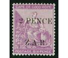 SG3. 1899 2 PENCE on 6d Mauve. Brilliant fresh perfectly...