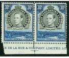 SG141a. 1941 30c Black and dull violet-blue. 'Perforation 14'. S