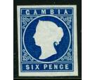 SG7. 1874 6d Deep blue. Superb fresh mint with...