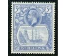 SG101b. 1923 3d Bright Blue. 'Torn Flag'. Superb fresh mint with