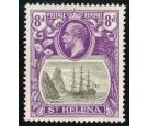 SG105b. 1923 8d Grey and bright violet. 'Torn Flag'. Beautiful..