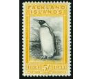 SG136. 1933 5/- Black and yellow. Superb fresh well centred...