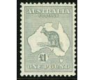 SG137. 1935 £1 Grey. Superb fresh well centred mint...