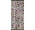 SG11. 1882 1/2d in Red on half 1d. 16 Stamps in two...
