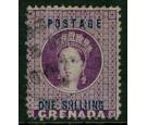 SG13a. 1875 1/- Deep mauve. "SHLLING" for "SHILLING". Very fine.