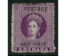 SG21d. 1881 1/2d Deep mauve. "No Hyphen". Very fine fresh...