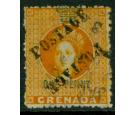 SG29a. 1883 1d Orange. 'Unsevered Pair'. A superb fine used...