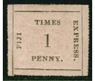 SG5. 1871 1d Black/rose. Superb fresh mint with...