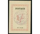 SG45b. 1886 1/- Rose. 'Violet Handstamp'. A superb fresh unused.