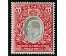 SG66. 1903 £1 Grey and carmine. Superb fresh mint with...