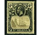 SG92a. 1923 4d Grey and black/yellow. 'Broken Mainmast'. Superb.