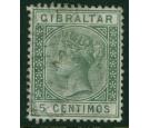 SG22w. 1889 5c Green. 'Watermark Inverted'. Very fine well centr
