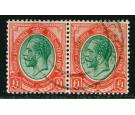 SG17. 1916 £1 Red and green. A superb used pair...