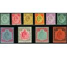 SG72-81. 1908 Set of 10. All superb fresh mint...