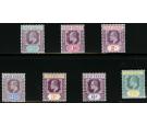 SG49-57. 1904 Set of 7. Superb fresh mint...