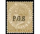 SGO2b. 1889 4c Brown. No Stop After 'S'. Superb fresh...