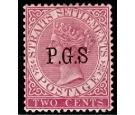 SGO1c. 1889 2c Bright rose. No Stop After 'S'. Superb fresh mint