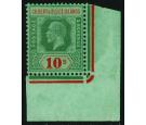 SG35. 1924 10/- Green and red. Beautiful U/M...