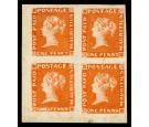 SG3. 1848 1d Orange-vermilion. A Titan Of Empire Philately!