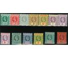 SG40-52. 1912 Set of 12. A superb mint set...