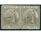 SG19. 1878 6d Grey. Superb fresh mint pair...