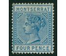 SG11. 1884. 4d Blue. Superb mint with excellent...