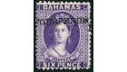 SG45. 1883 4d on 6d Deep violet. Superb fresh mint...