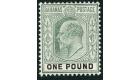 SG70. 1902 £1 Black and green. Choice superb fresh mint...