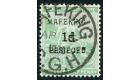 SG1. 1900 1d on 1/2d Green. Superb fine used...