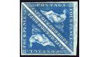 SG4a. 1853 4d Blue, paper slightly blued. Superb fresh mint pair