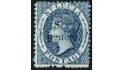 SG10. 1863 6d on (4d) Indigo.  Superb fresh mint...
