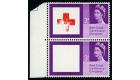 SG642a. 1963 Red Cross. 3d Red and deep lilac 'Red (cross) Omitt