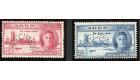 SG28s-29s. 1946 Set of 2. 'Specimen'. Brilliant fresh U/M mint..