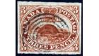 SG8. 1852 3d Brown-red. Choice used with excellent margins...
