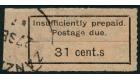 SG D15a. 1929 31c Black/orange. "cent.s" for "cents". Superb fin