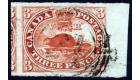 SG18. 1857 3d Red 'Thick Paper'. Choice superb sheet marginal us
