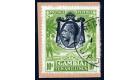 SG142. 1922 10/- Sage-green. Superb fine used on piece...