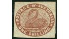 SG4a. 1854 1/- Deep red-brown. Choice superb fresh unused with b